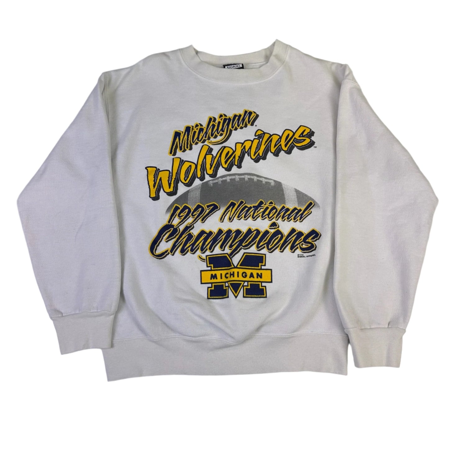 vintage michigan 1997 national champs sweatshirt