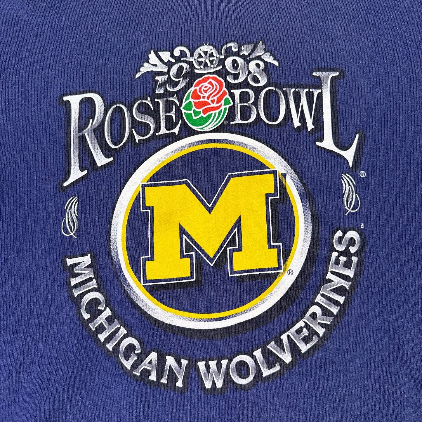 vintage michigan 1998 rose bowl sweatshirt