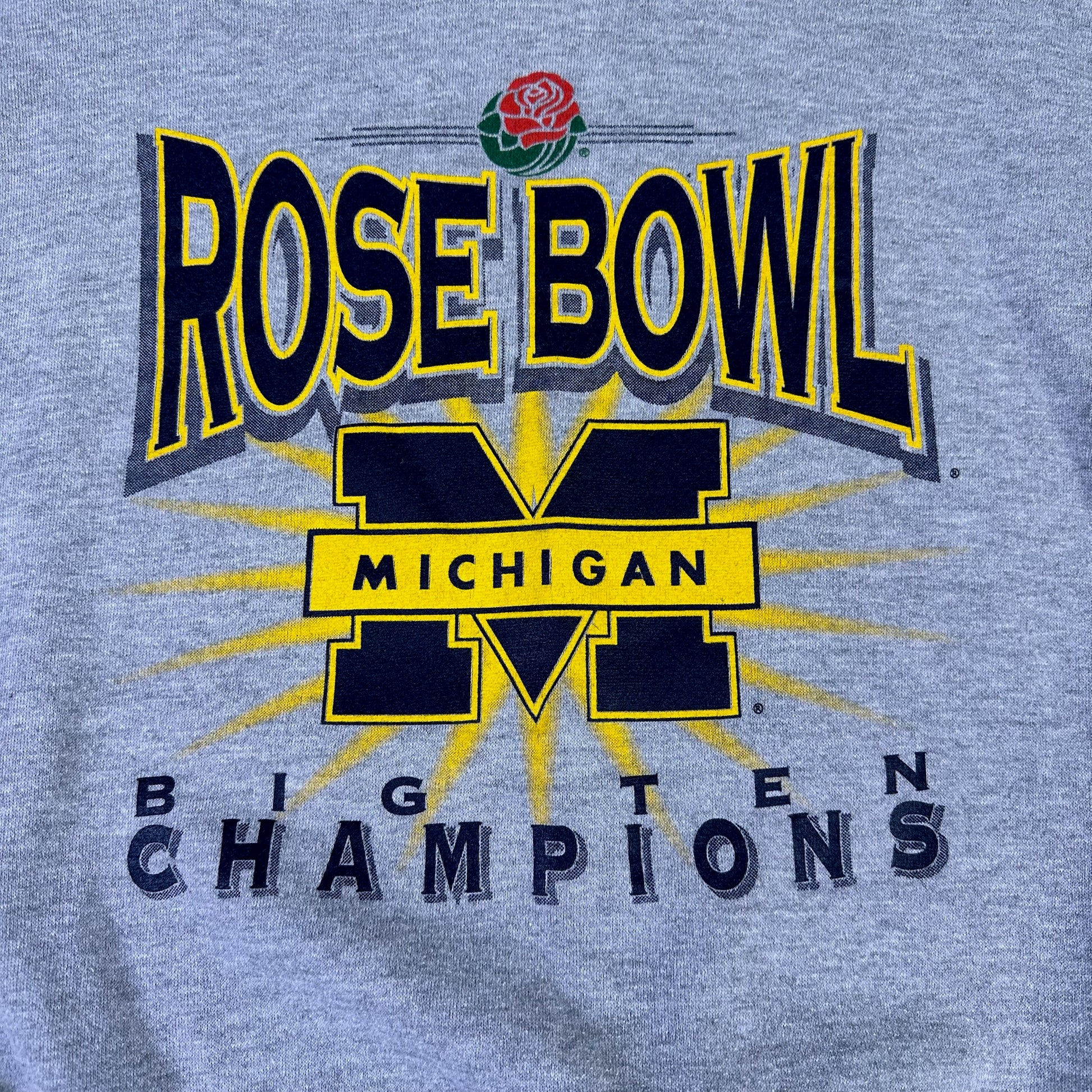 vintage michigan rose bowl sweatshirt