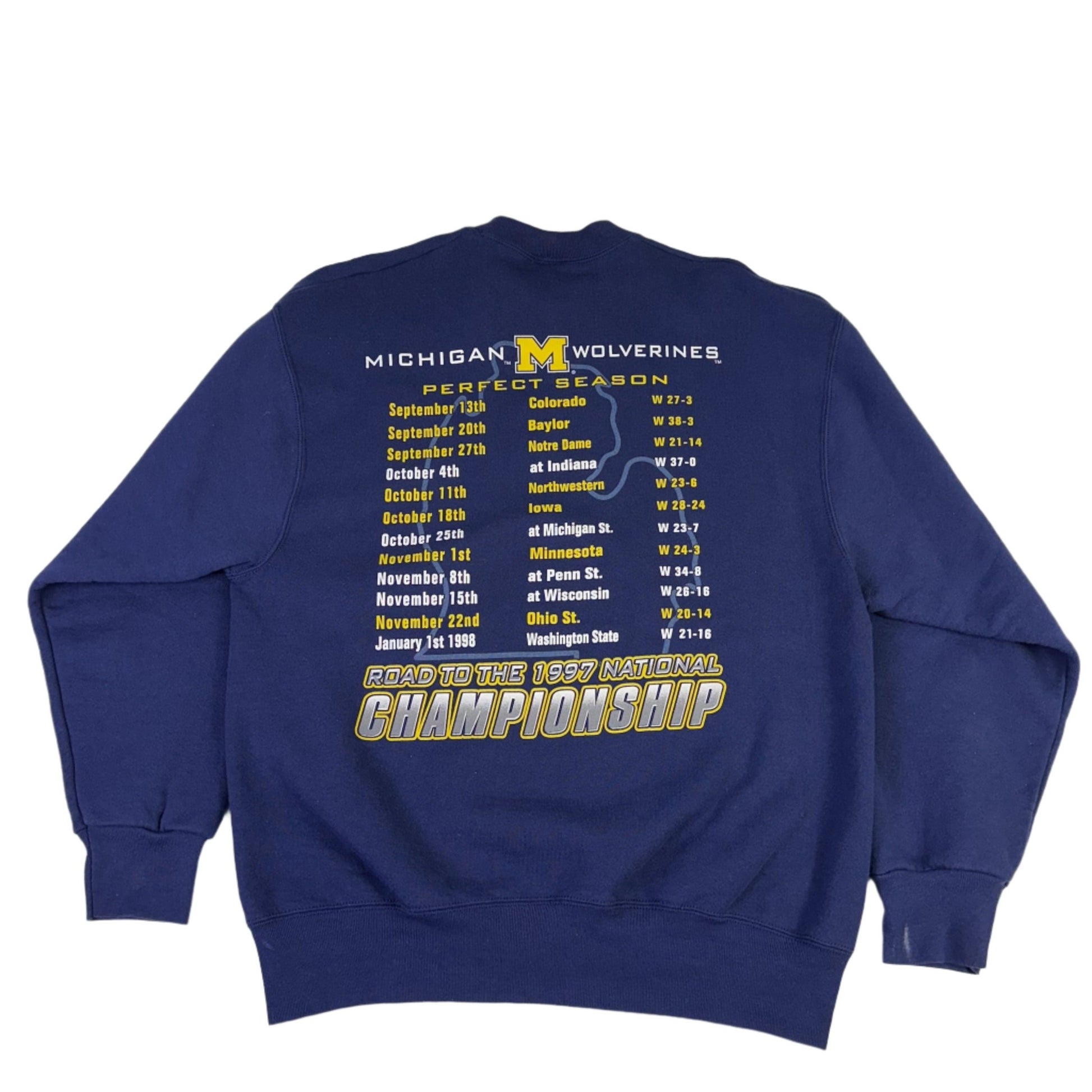 vintage michigan 1997 national champions sweatshirt