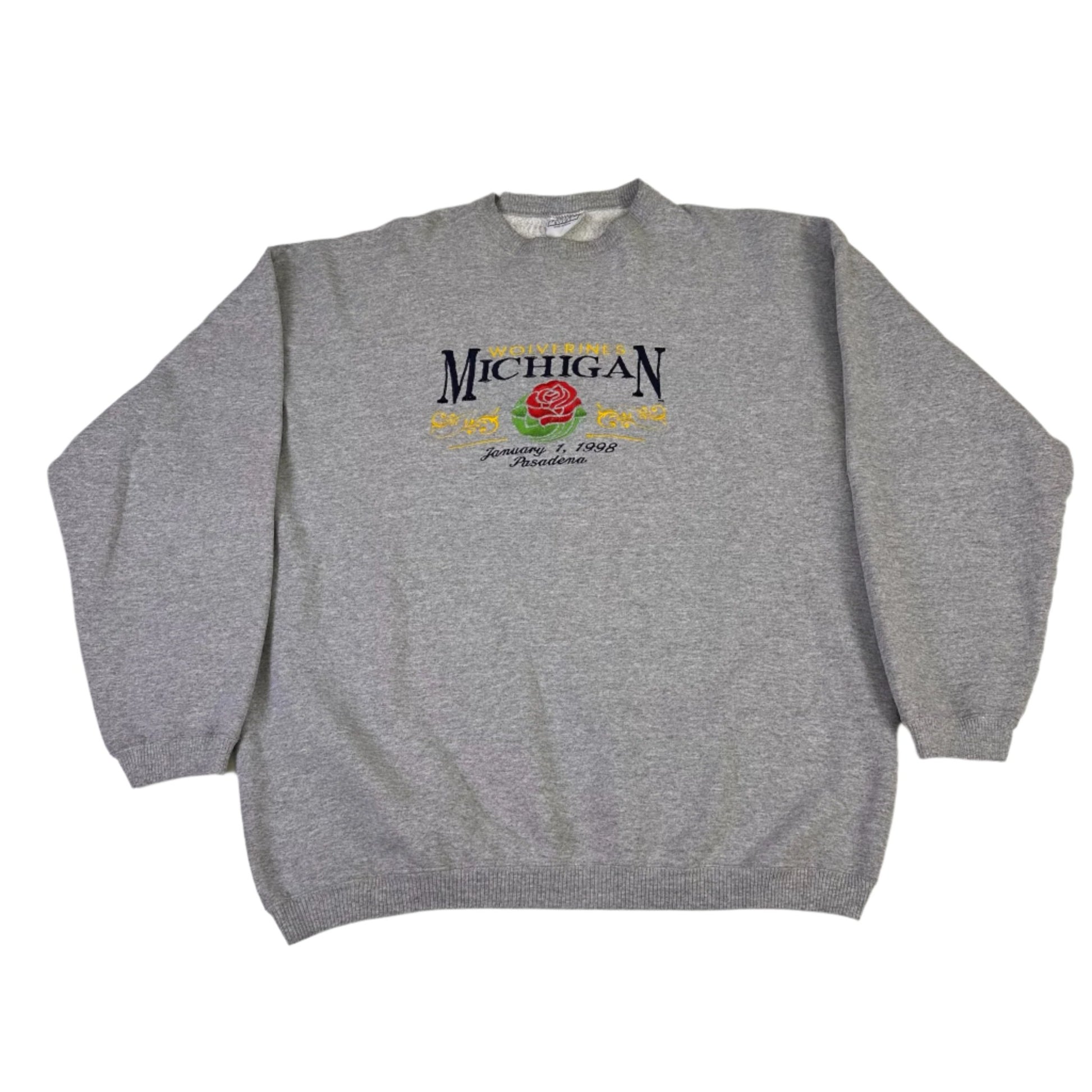 vintage michigan 1998 rose bowl sweatshirt