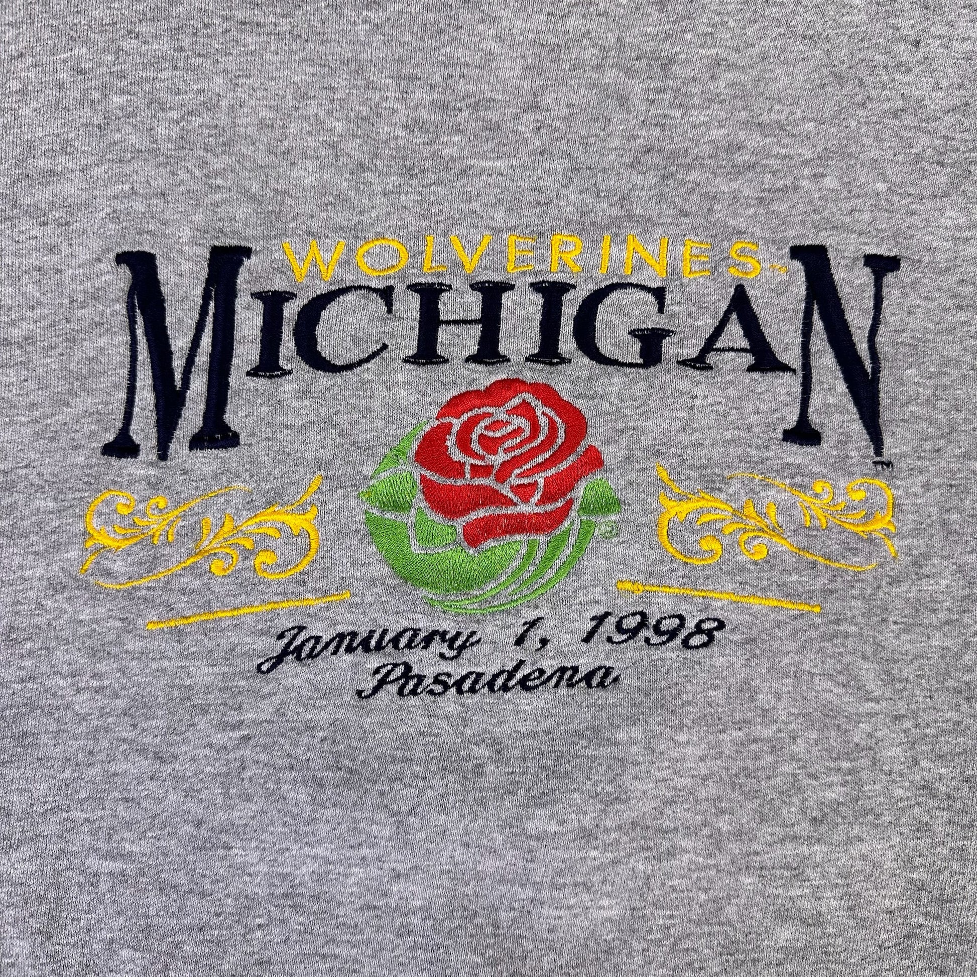vintage michigan 1998 rose bowl sweatshirt