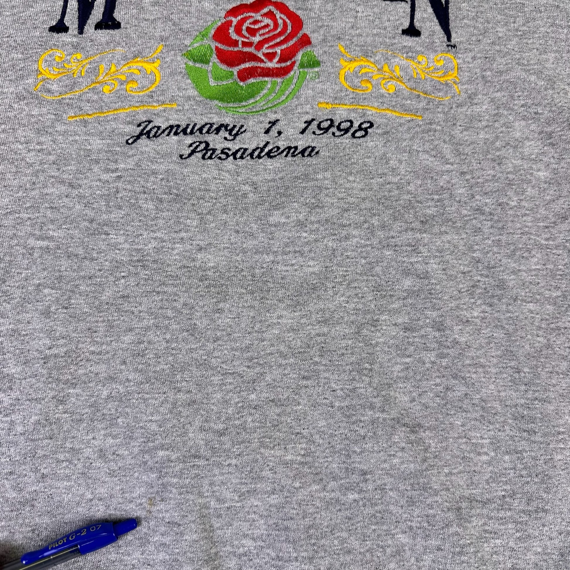 vintage michigan 1998 rose bowl sweatshirt