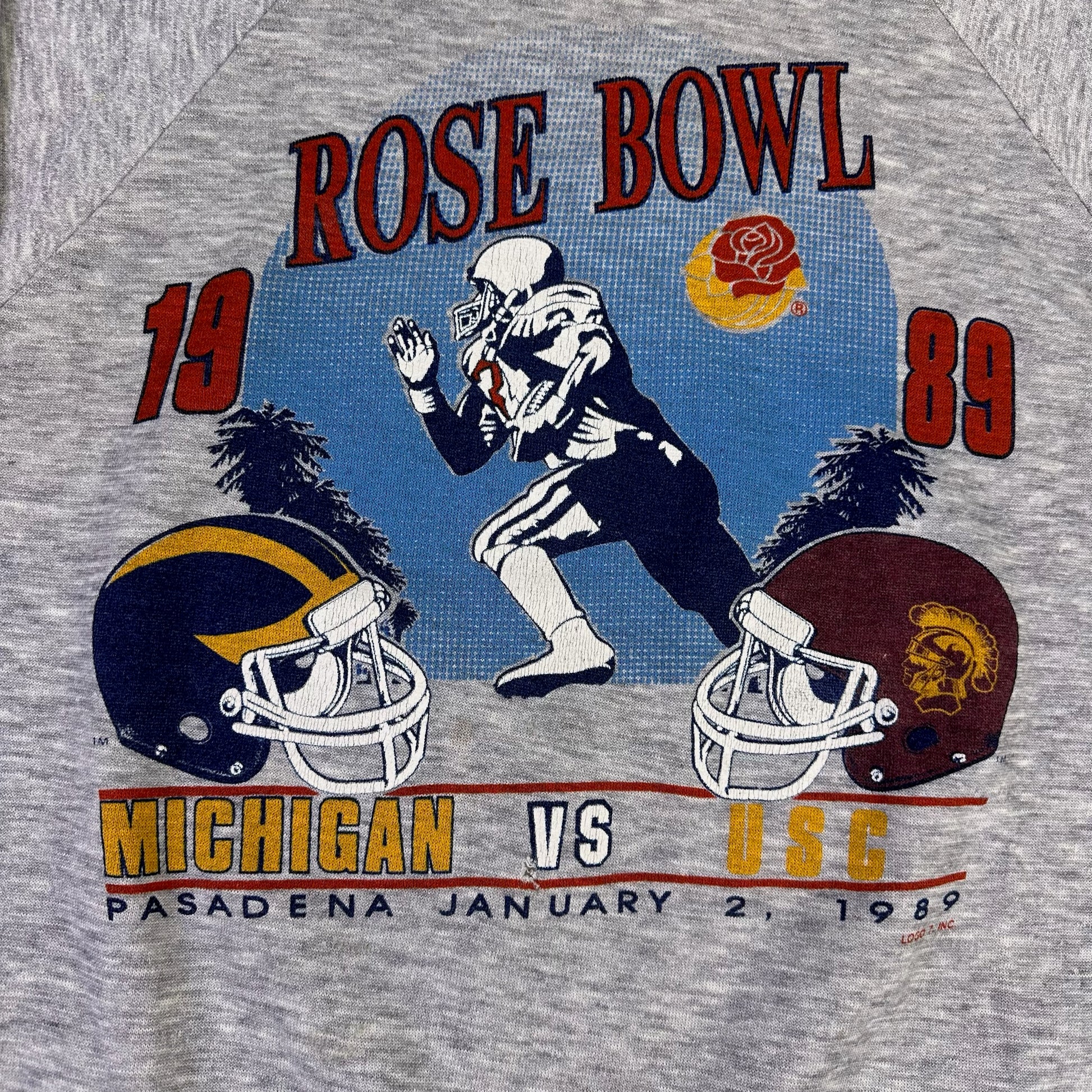 vintage michigan 1989 rose bowl sweatshirt