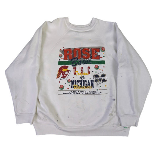 vintage michigan 1990 rose bowl sweatshirt