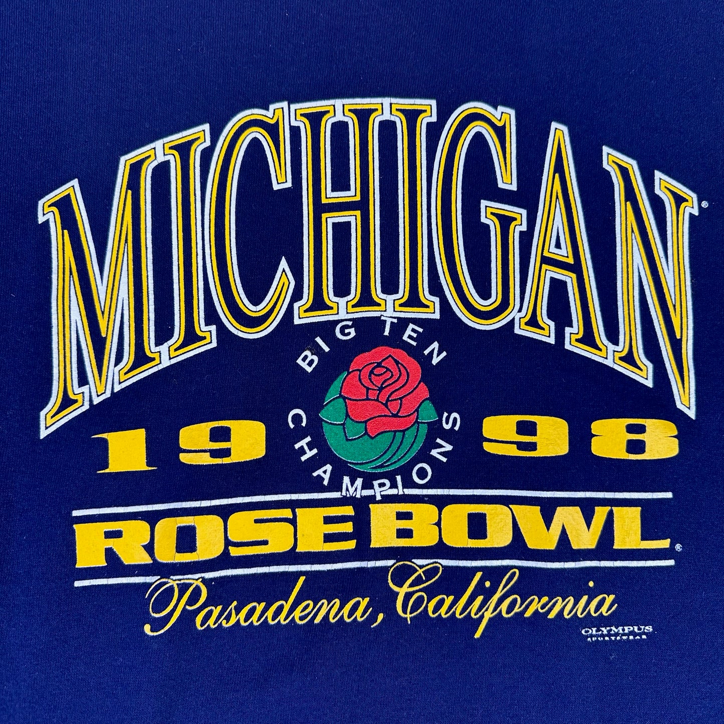 michigan 1998 rose bowl sweatshirt