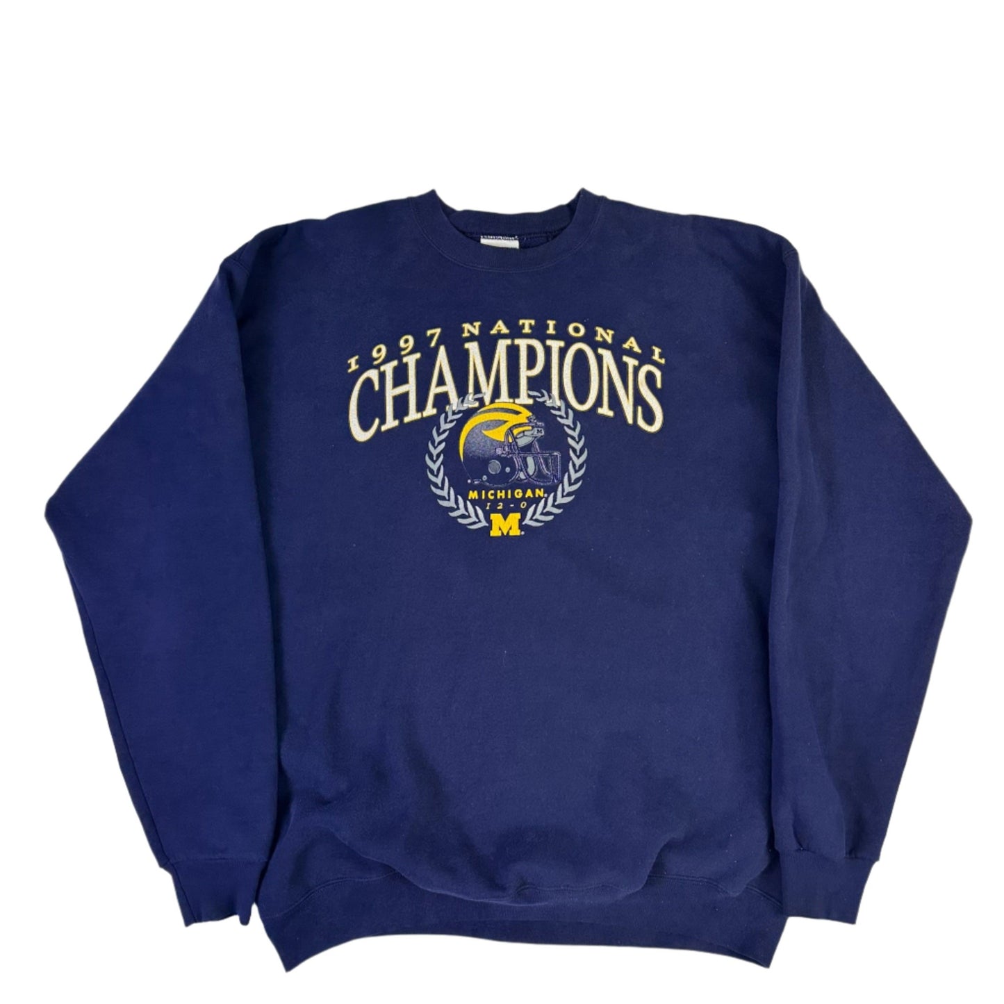 vintage michigan 1997 national champs sweatshirt