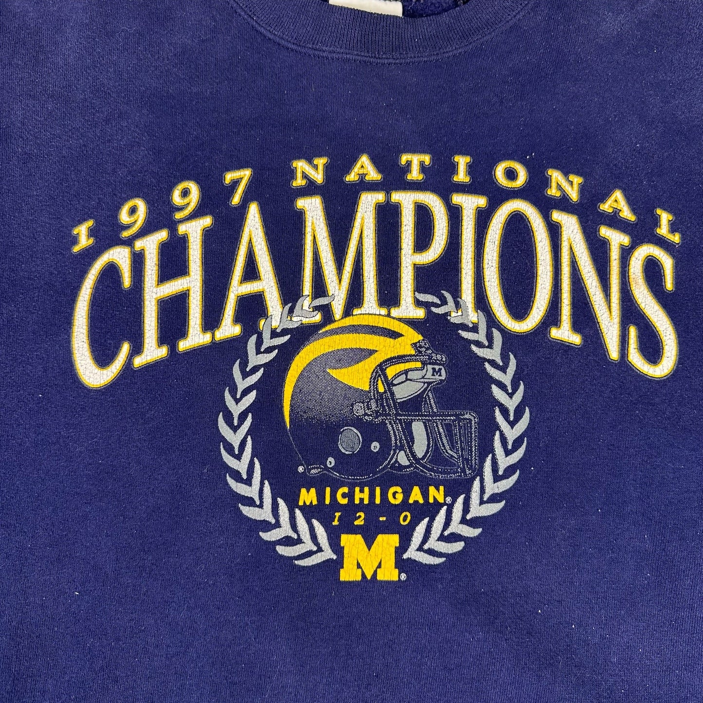 vintage michigan 1997 national champs sweatshirt