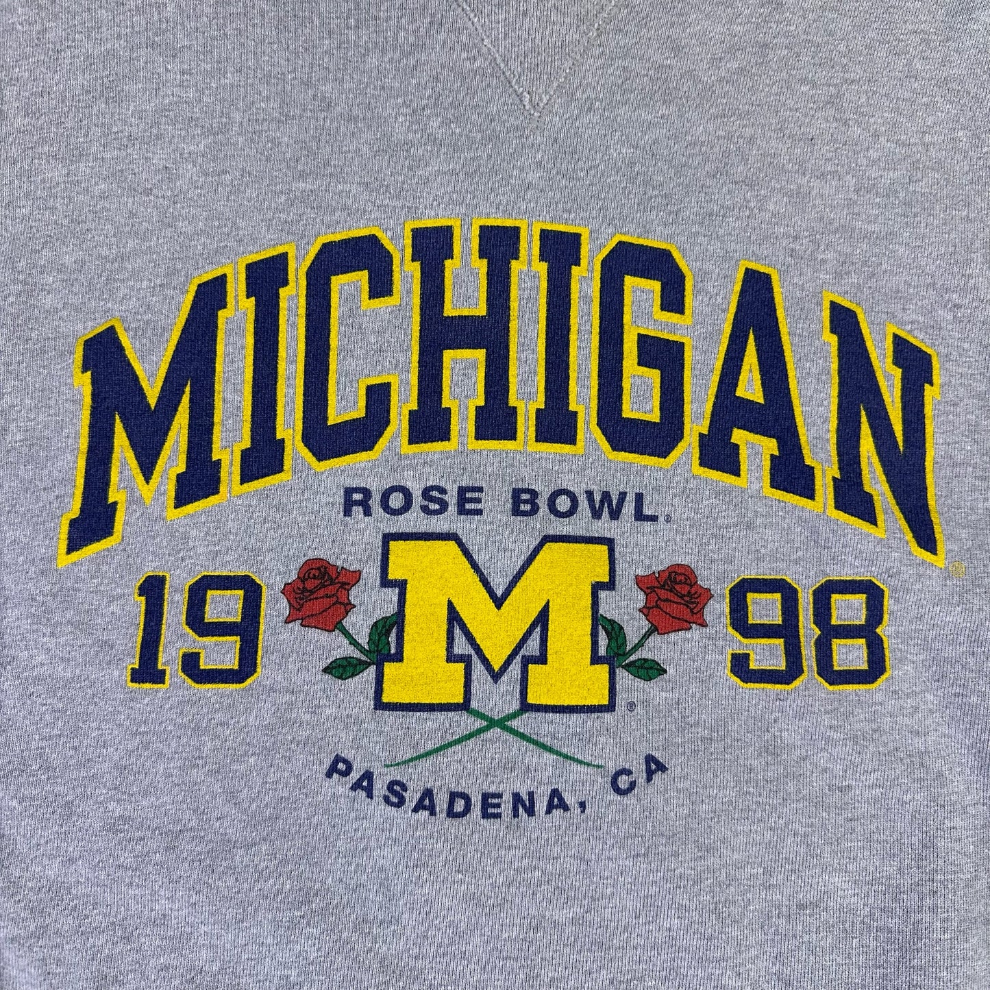 vintage michigan 1998 rose bowl sweatshirt