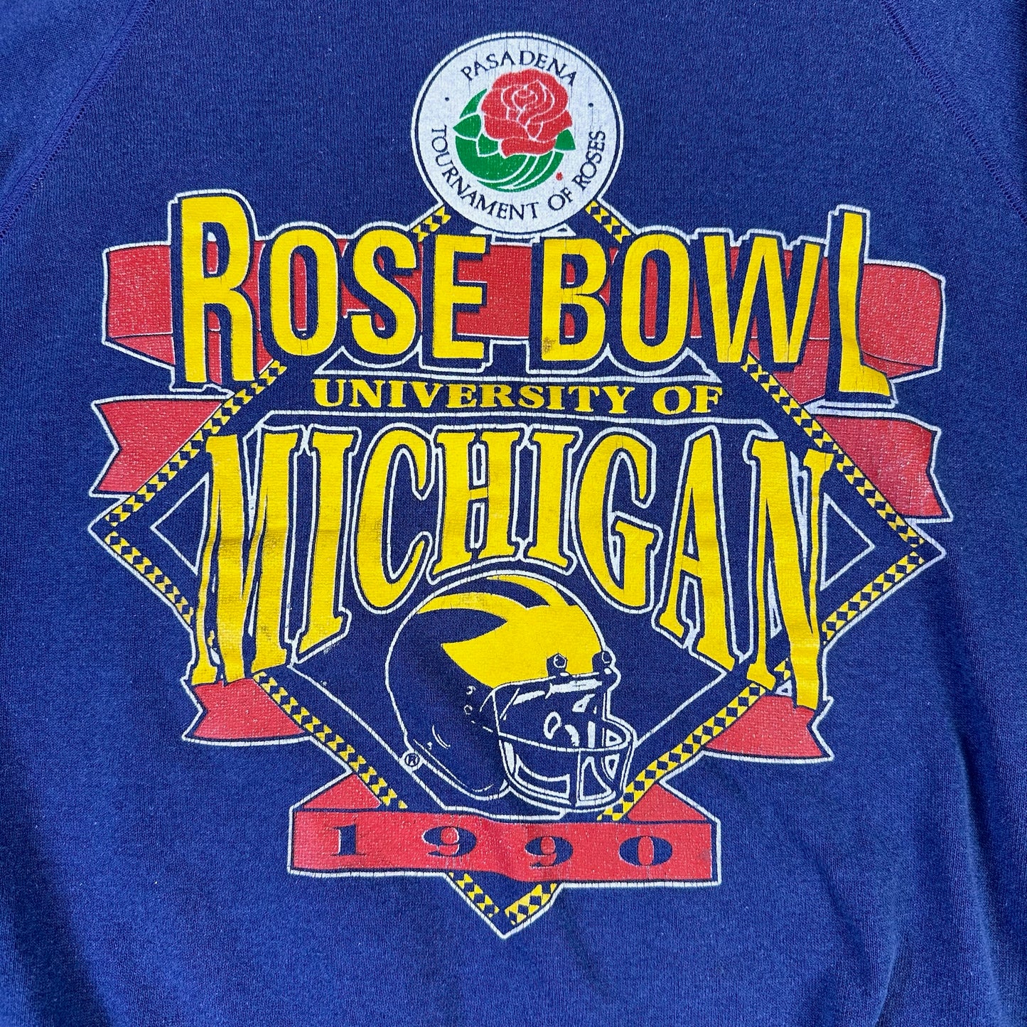 vintage michigan 1990 rose bowl sweatshirt
