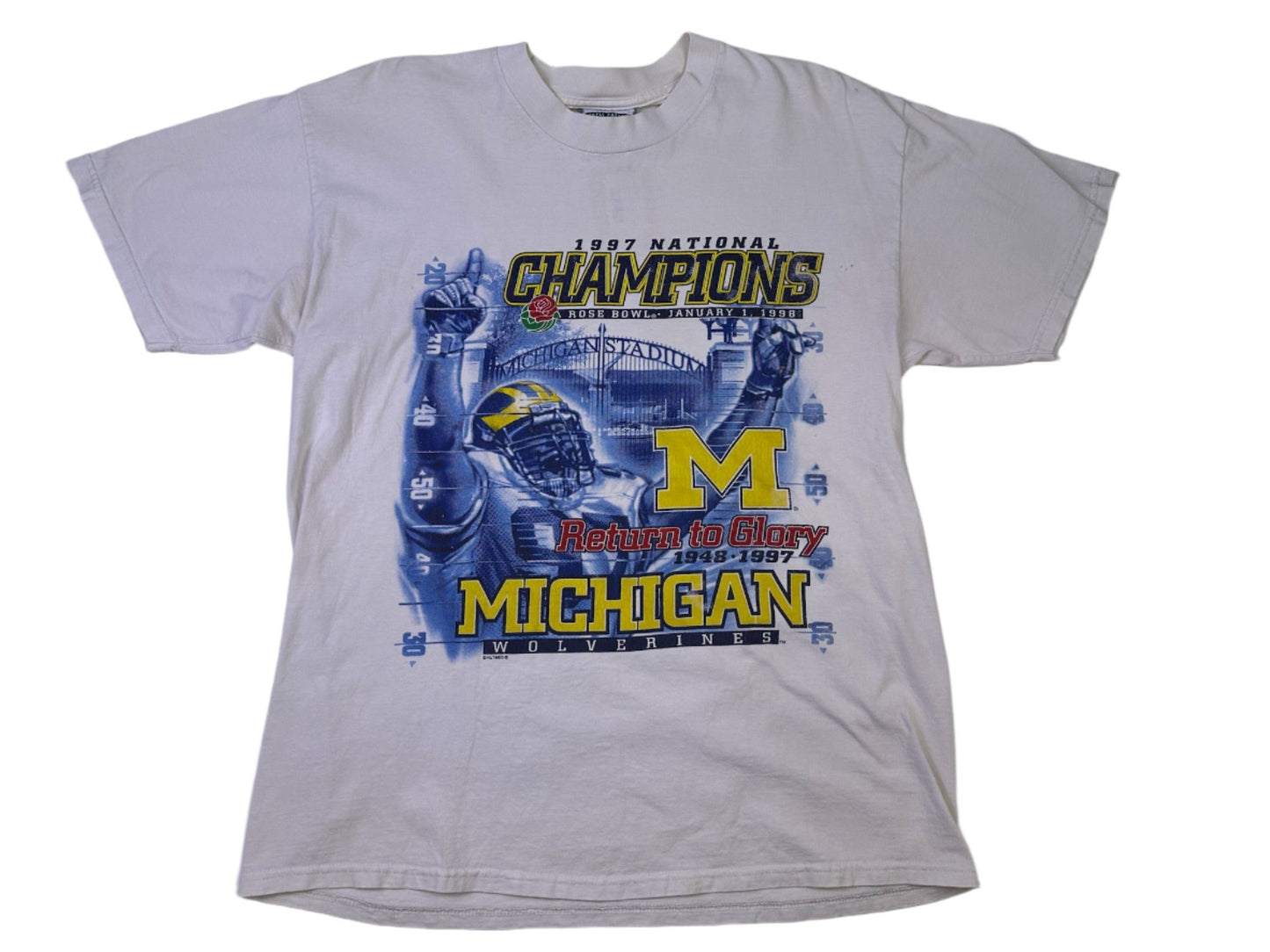 vintage michigan 1997 national champs t-shirt