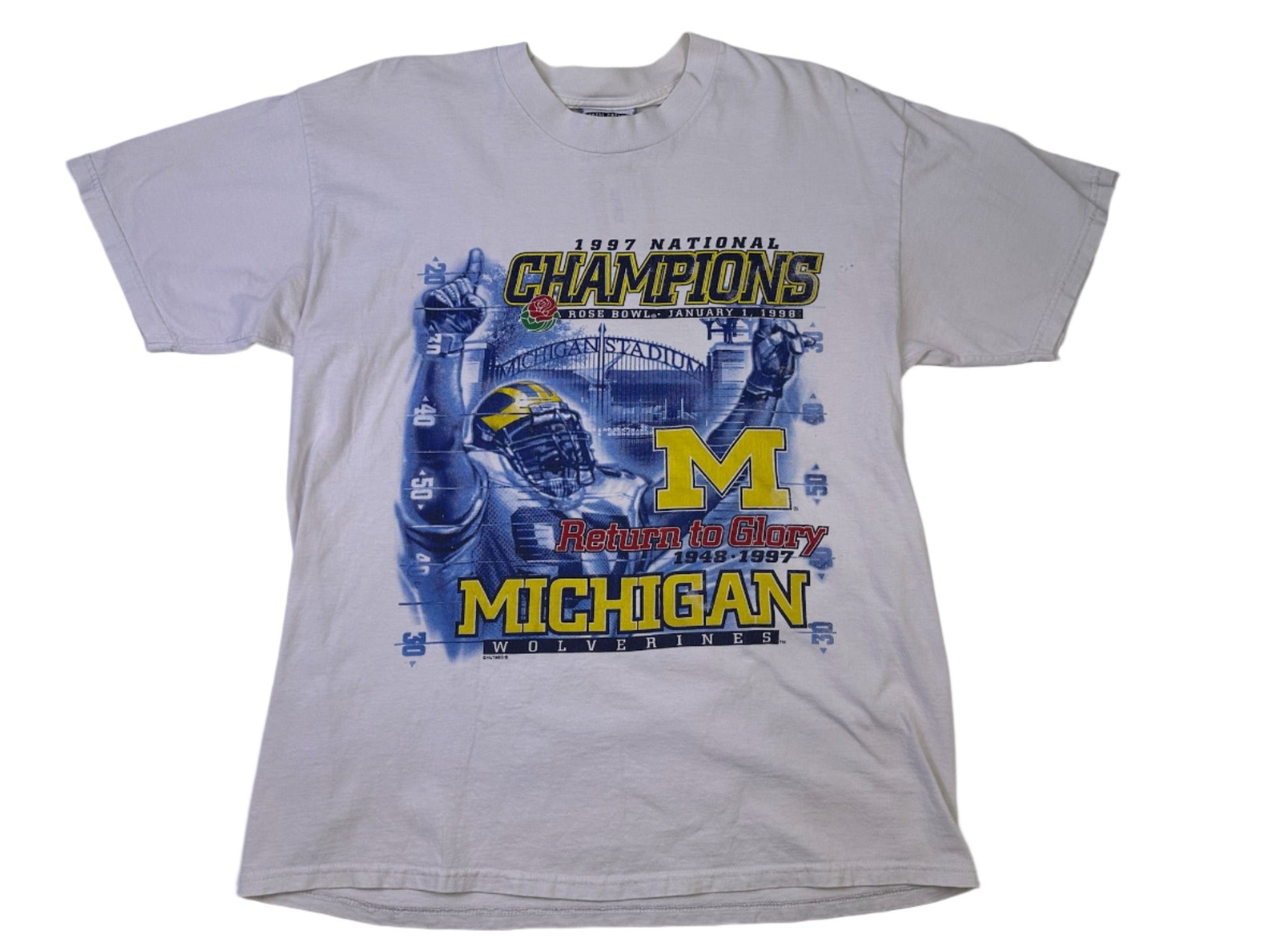 vintage michigan 1997 national champs t-shirt