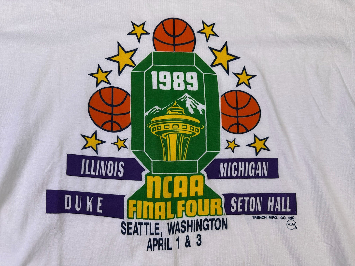 vintage michigan 1989 national champs t-shirt