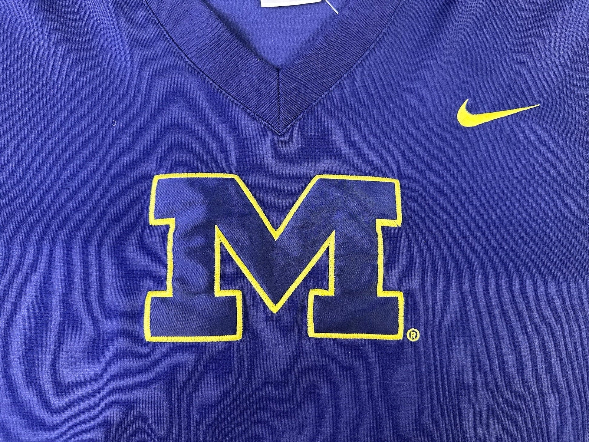 vintage michigan basketball warmup jersey