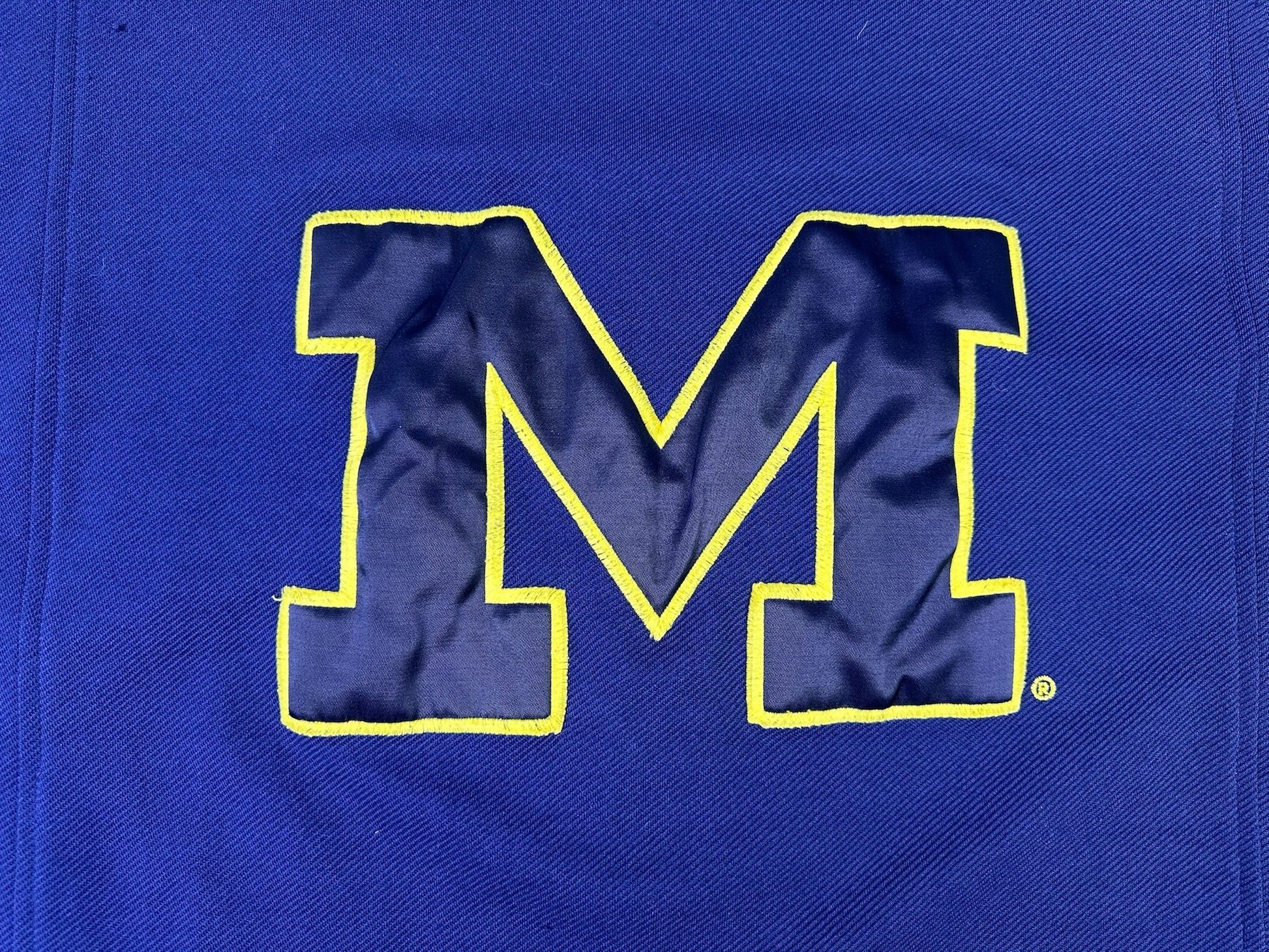 vintage michigan basektball warm up jersey