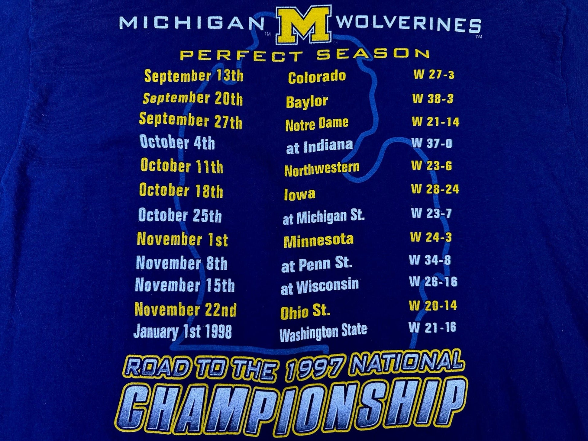 michigan 1997 national champs shirt