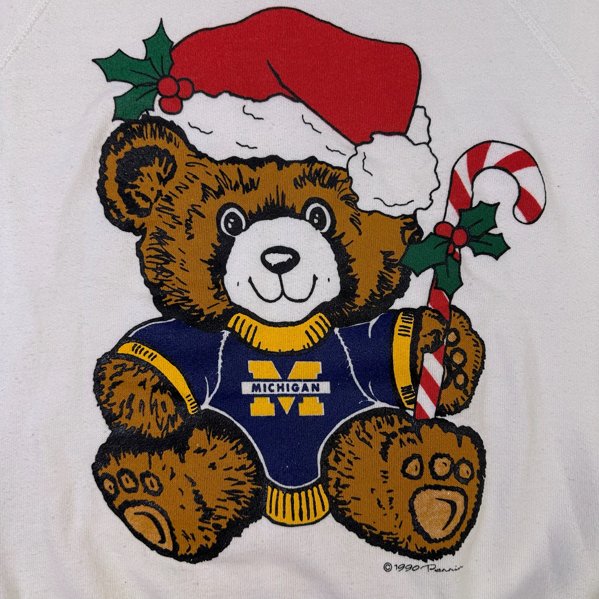 vintage michigan christmas sweatshirt