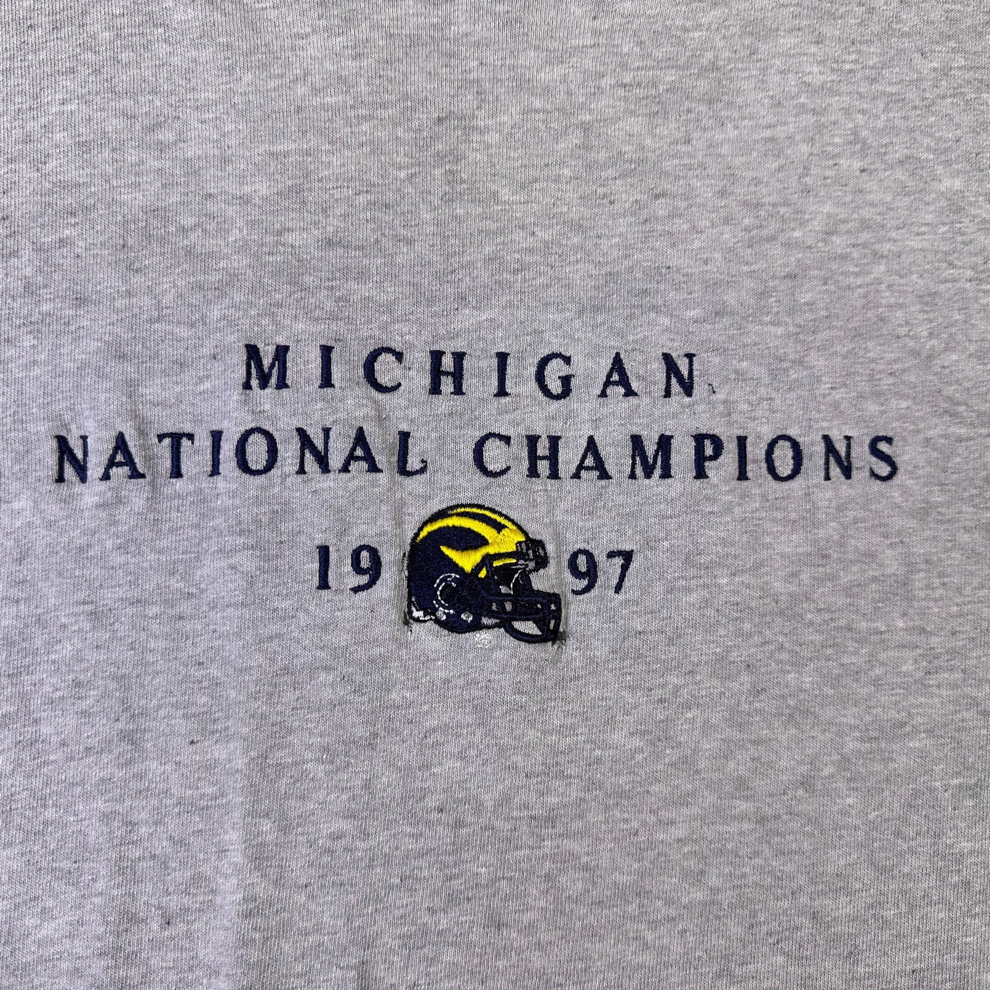 vintage michigan 1997 national champs t-shirt