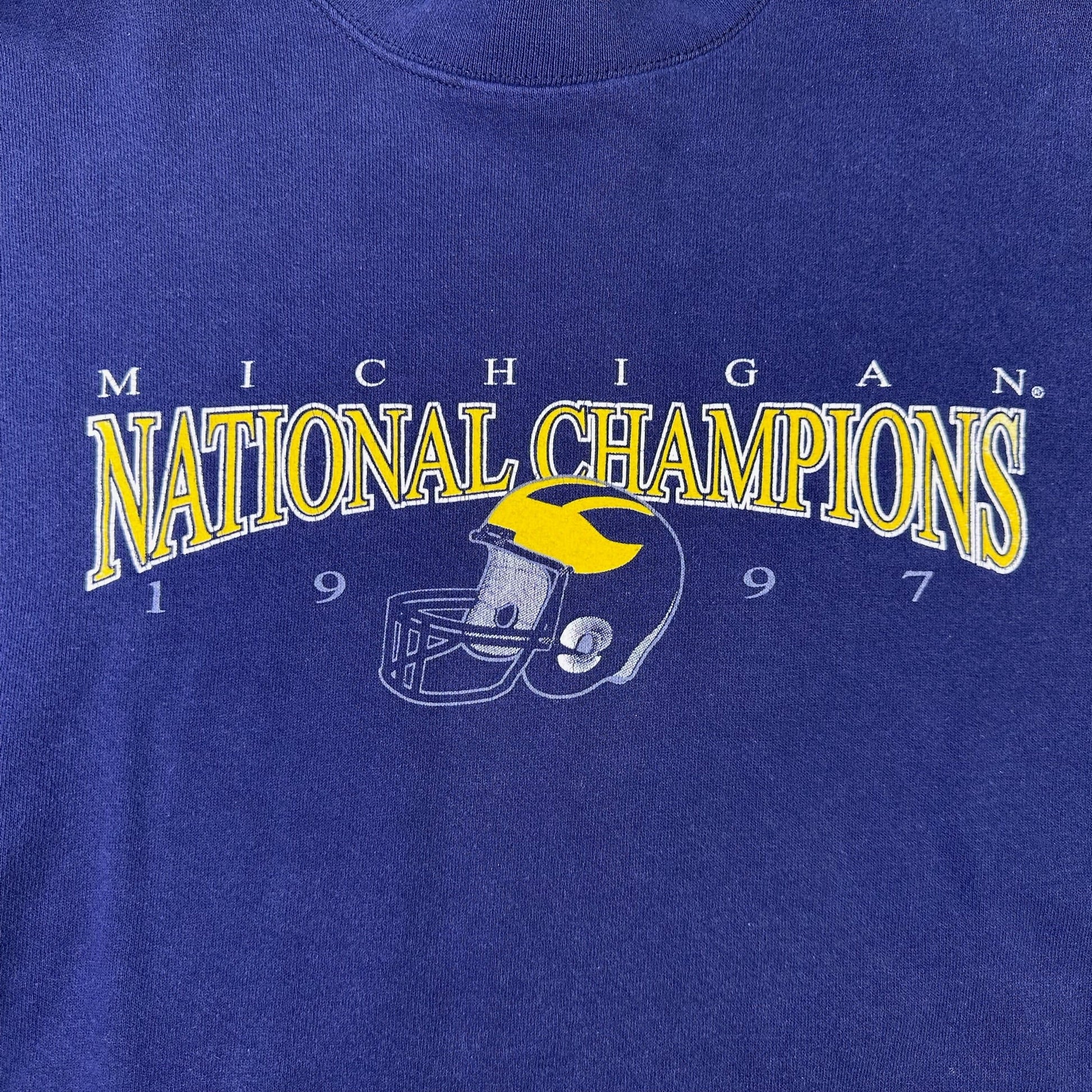 vintage michigan 1997 natrional championship sweatshirt