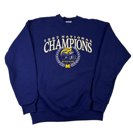 vintage michigan 1997 natrional championship sweatshirt