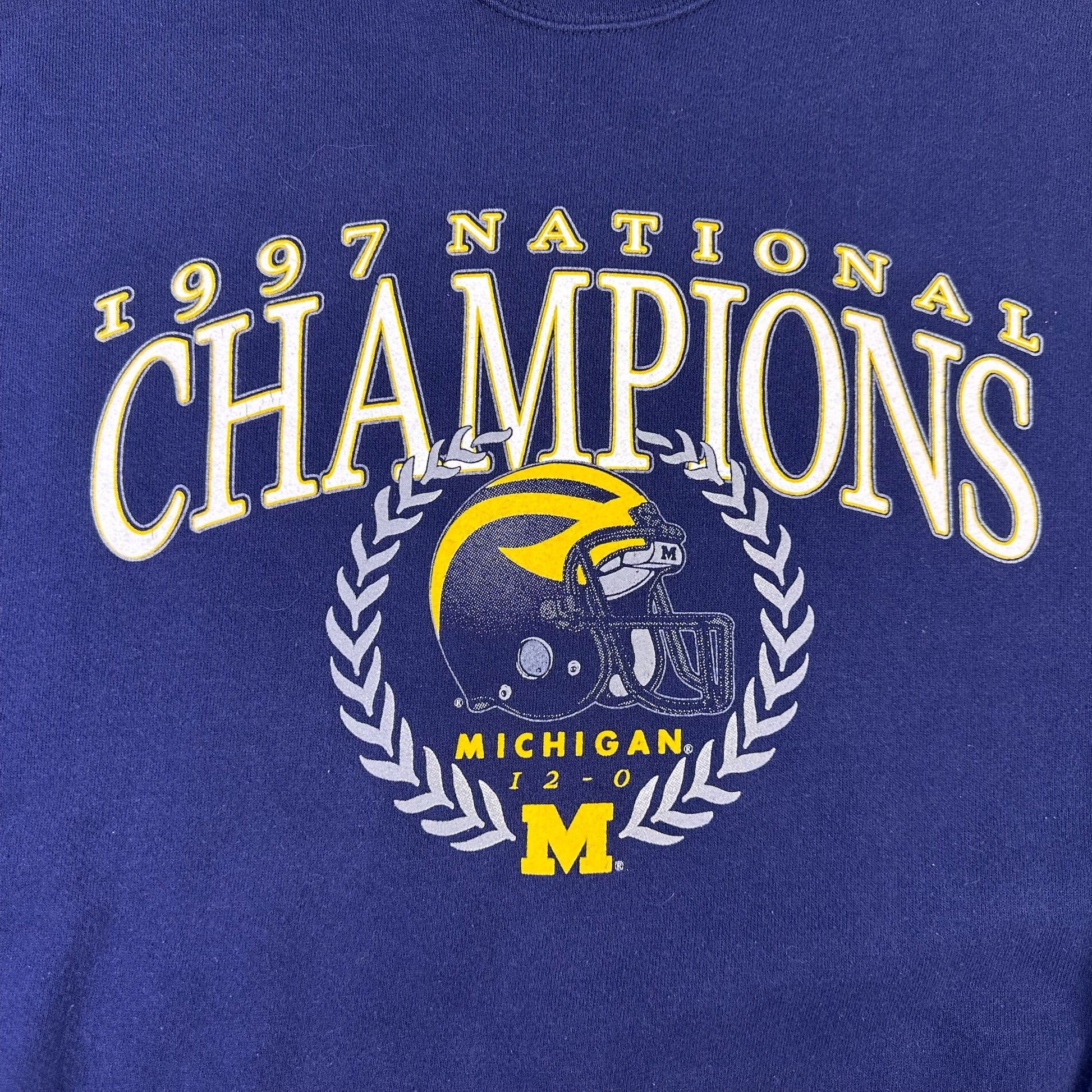 vintage michigan 1997 natrional championship sweatshirt