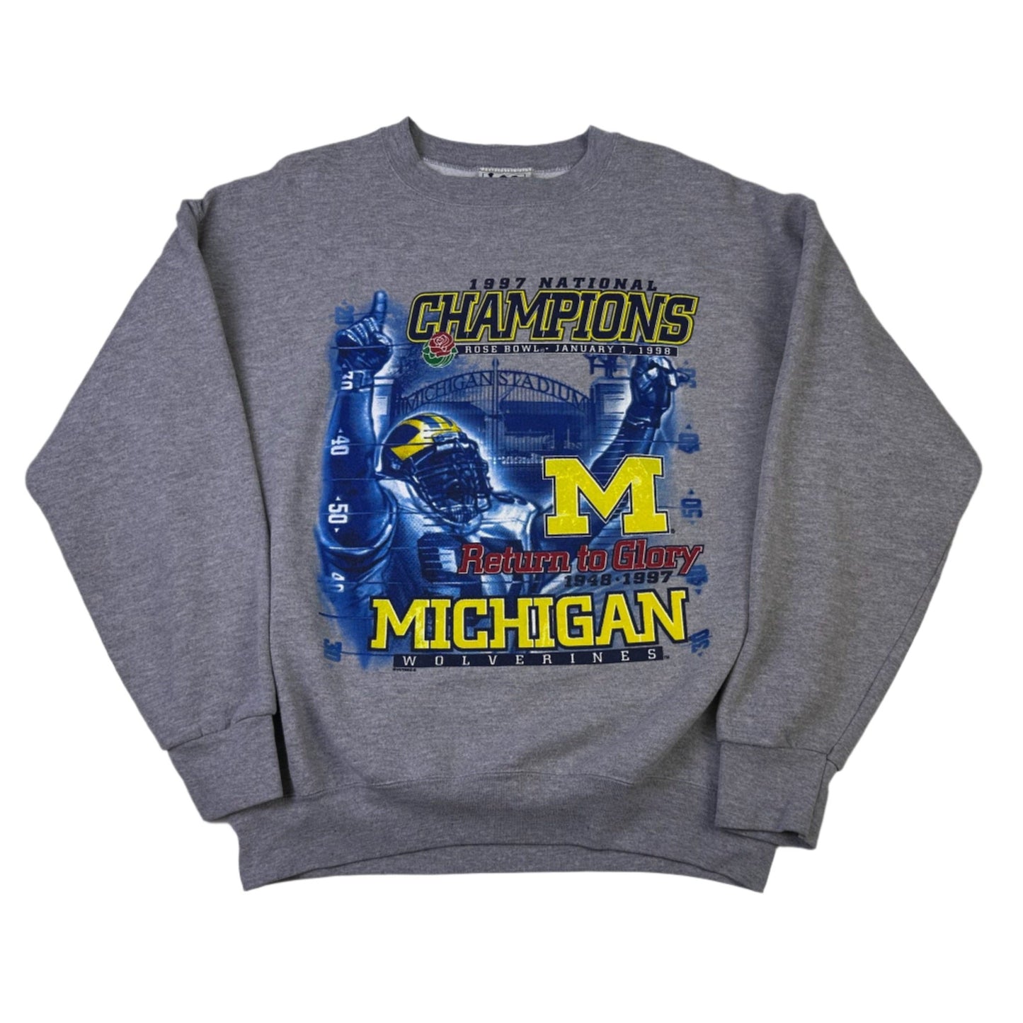 vintage michigan 1997 natrional championship sweatshirt