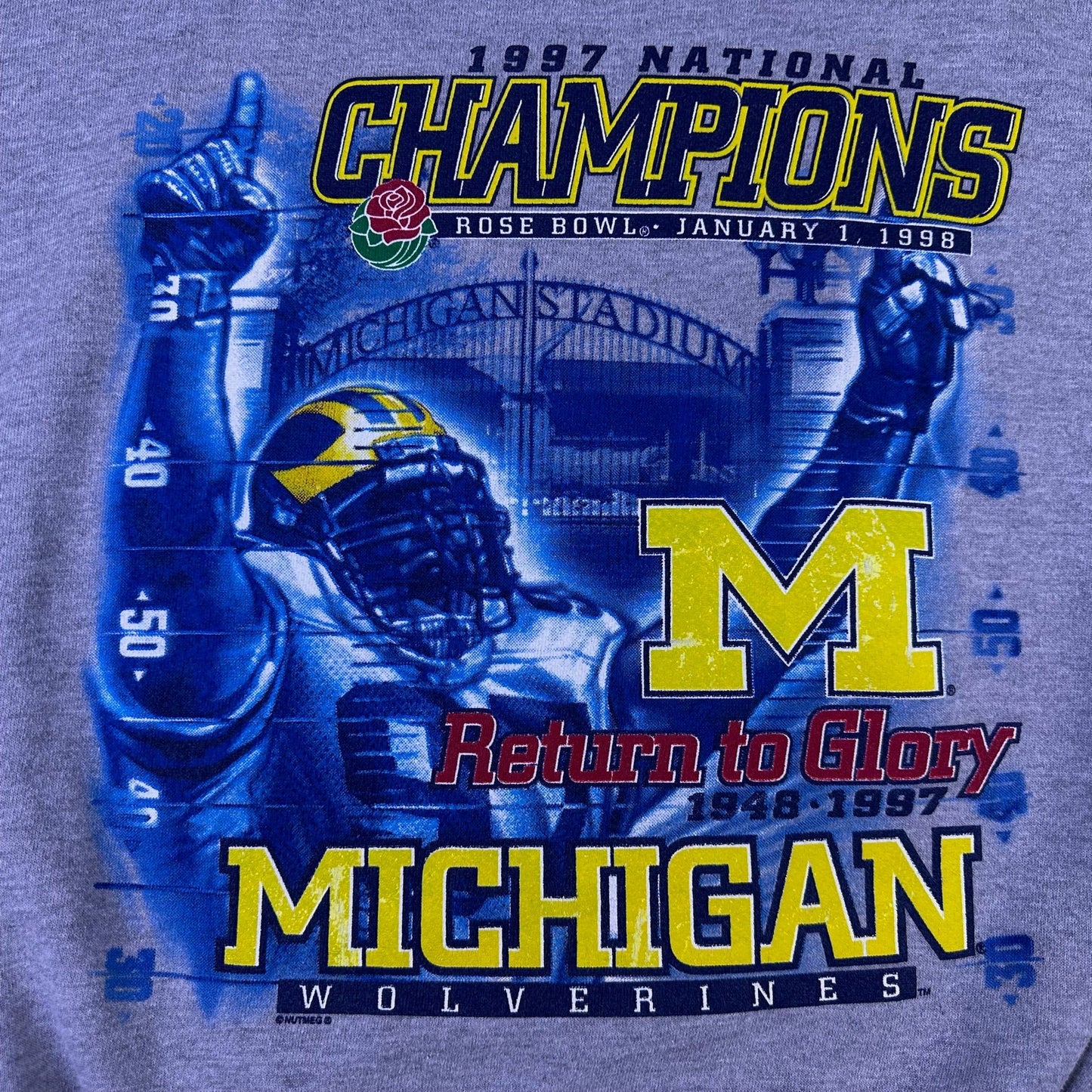 vintage michigan 1997 natrional championship sweatshirt