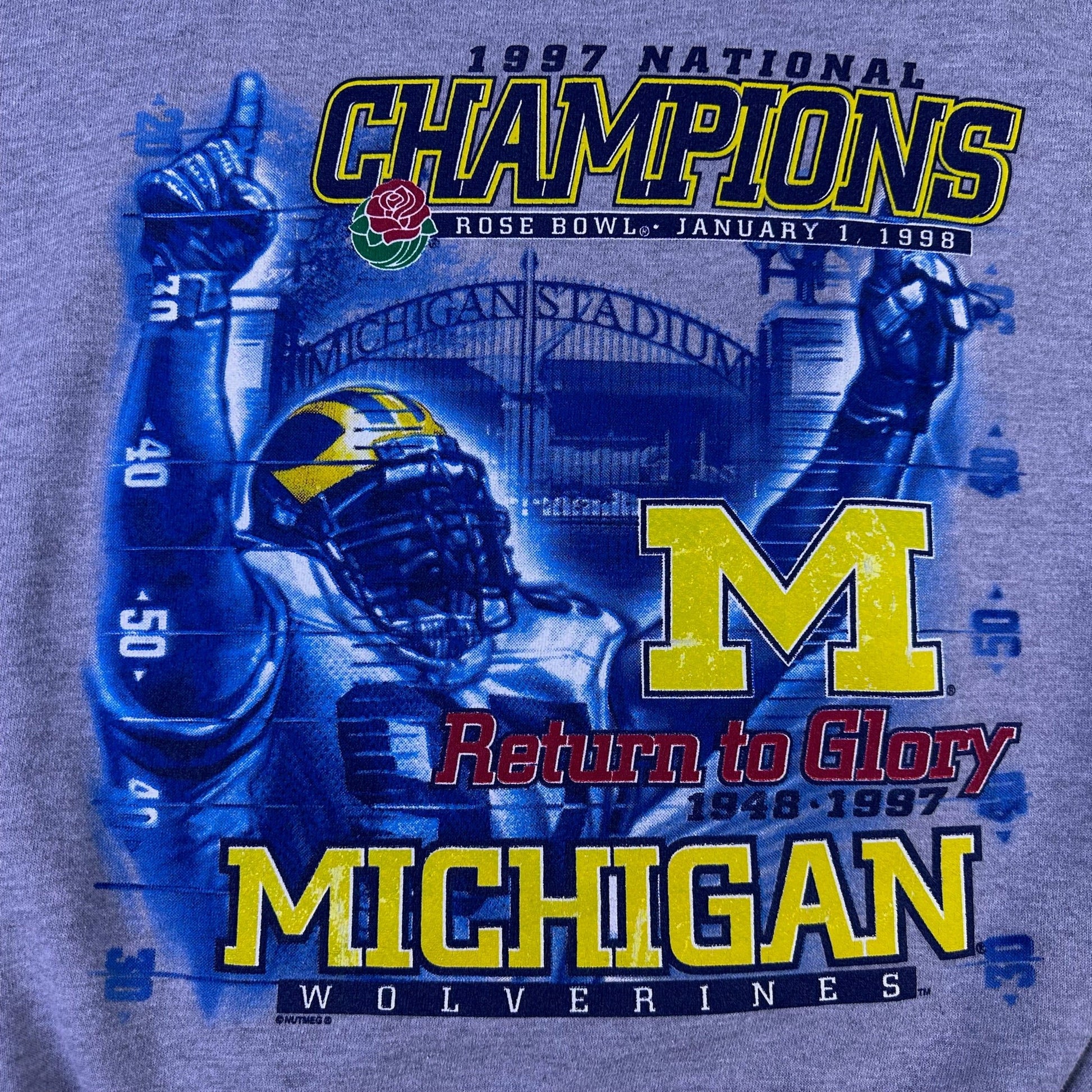 vintage michigan 1997 natrional championship sweatshirt