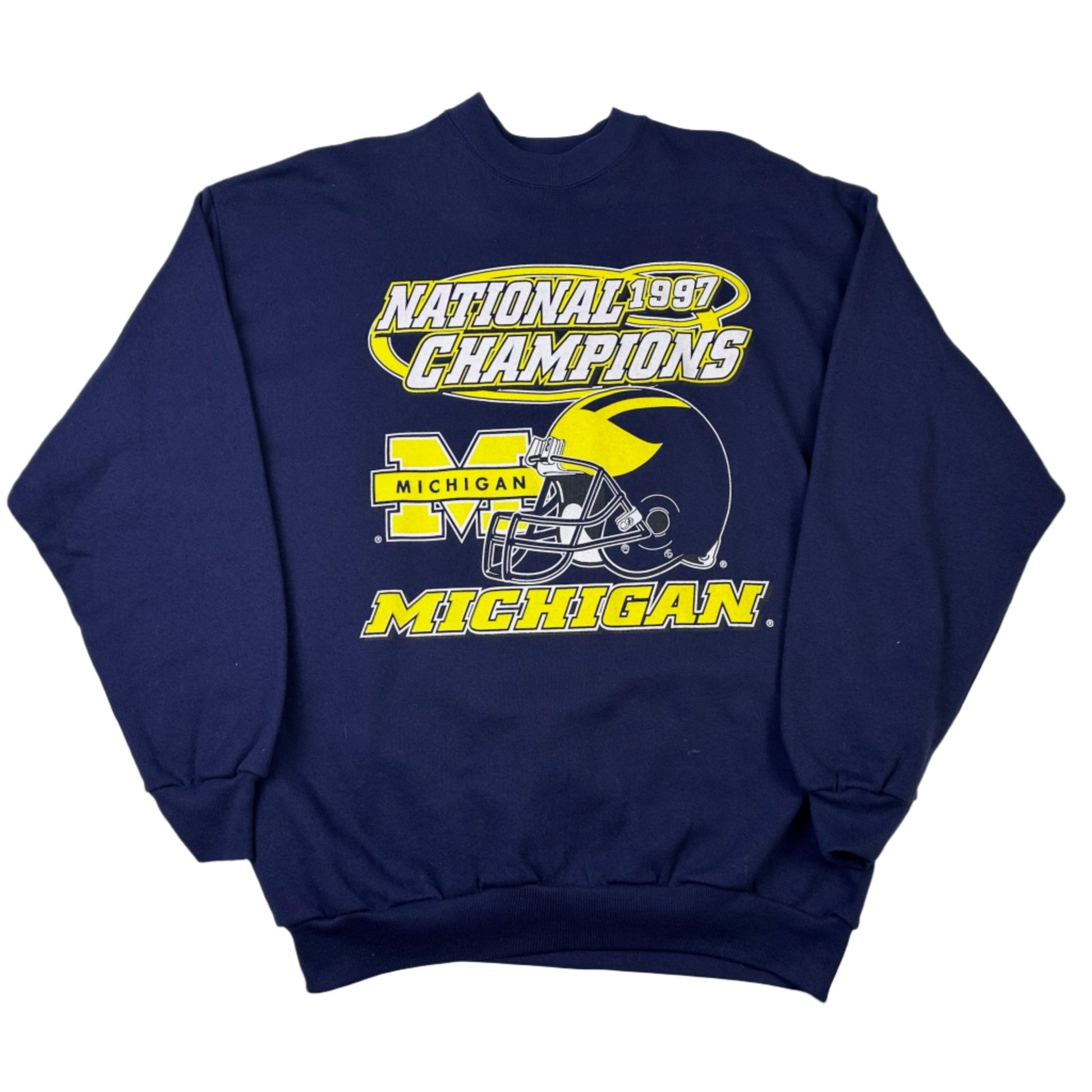 vintage michigan 1997 national champs sweatshirt