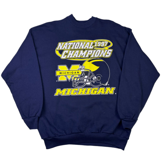 vintage michigan 1997 national champs sweatshirt
