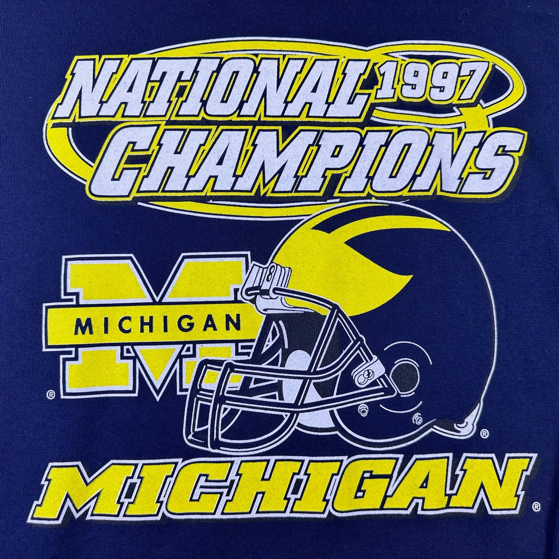 vintage michigan 1997 national champs sweatshirt