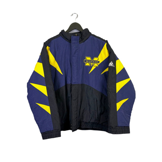 vintage michigan puffer jacket