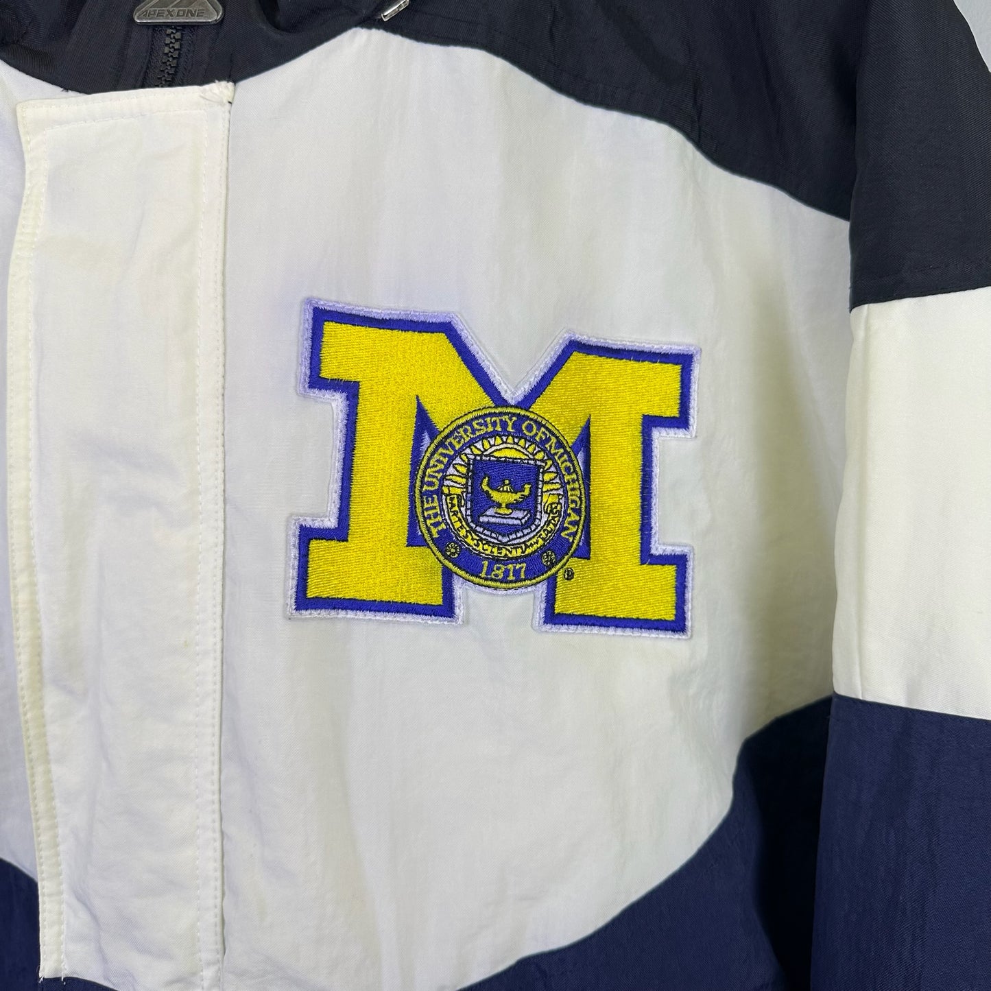 vintage michigan puffer jacket