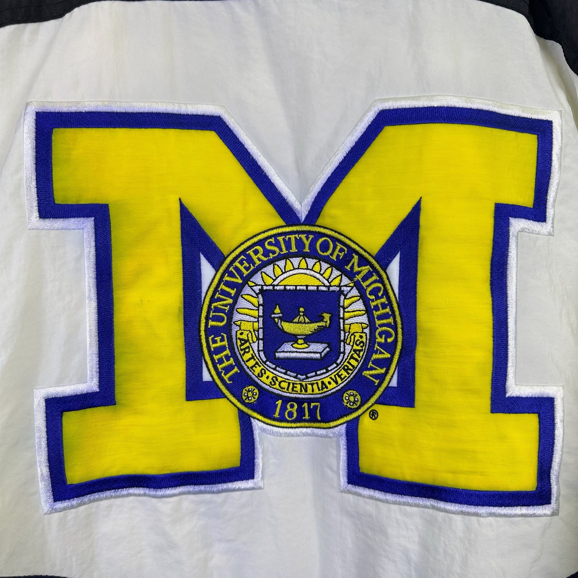 vintage michigan puffer jacket