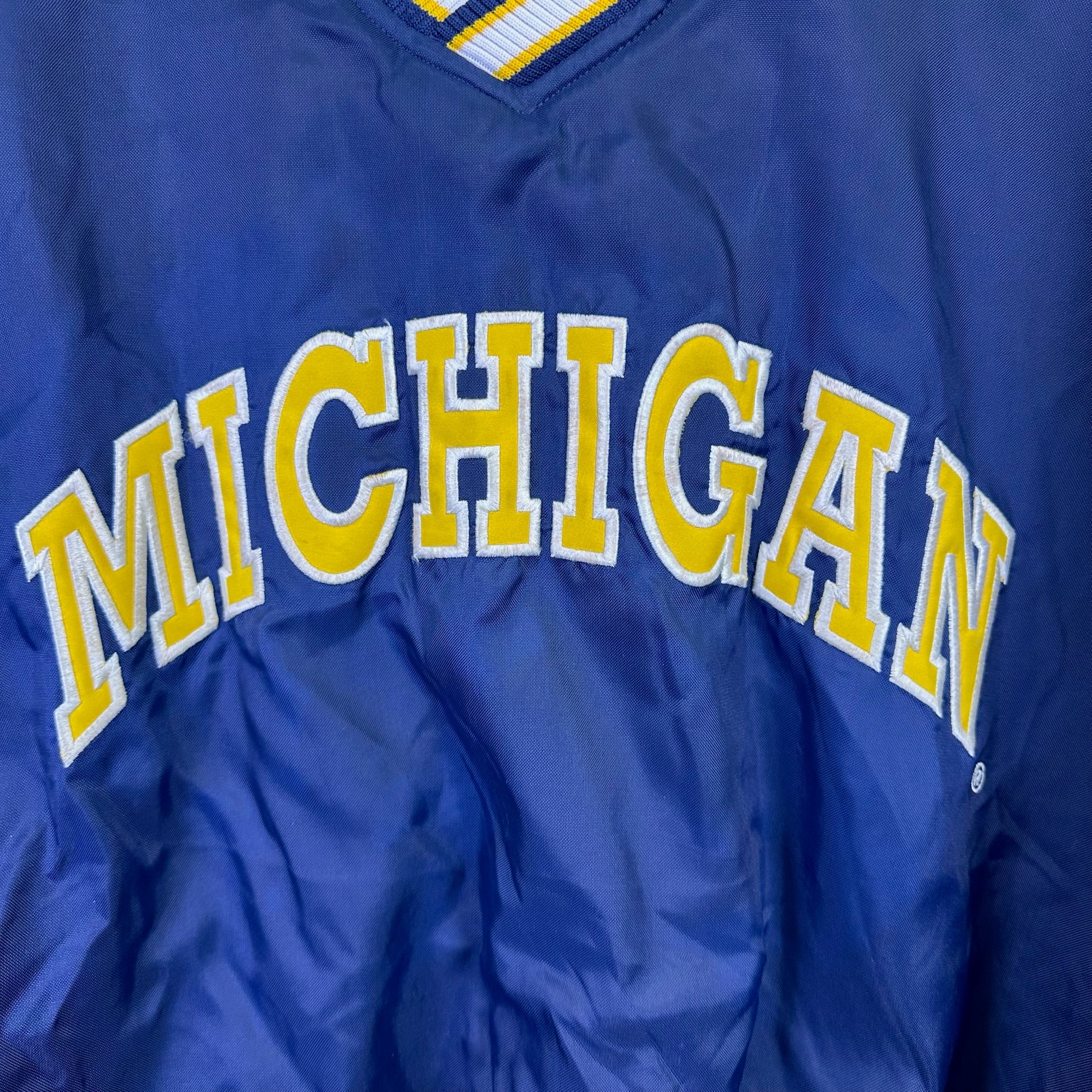 vintage michigan windbreaker