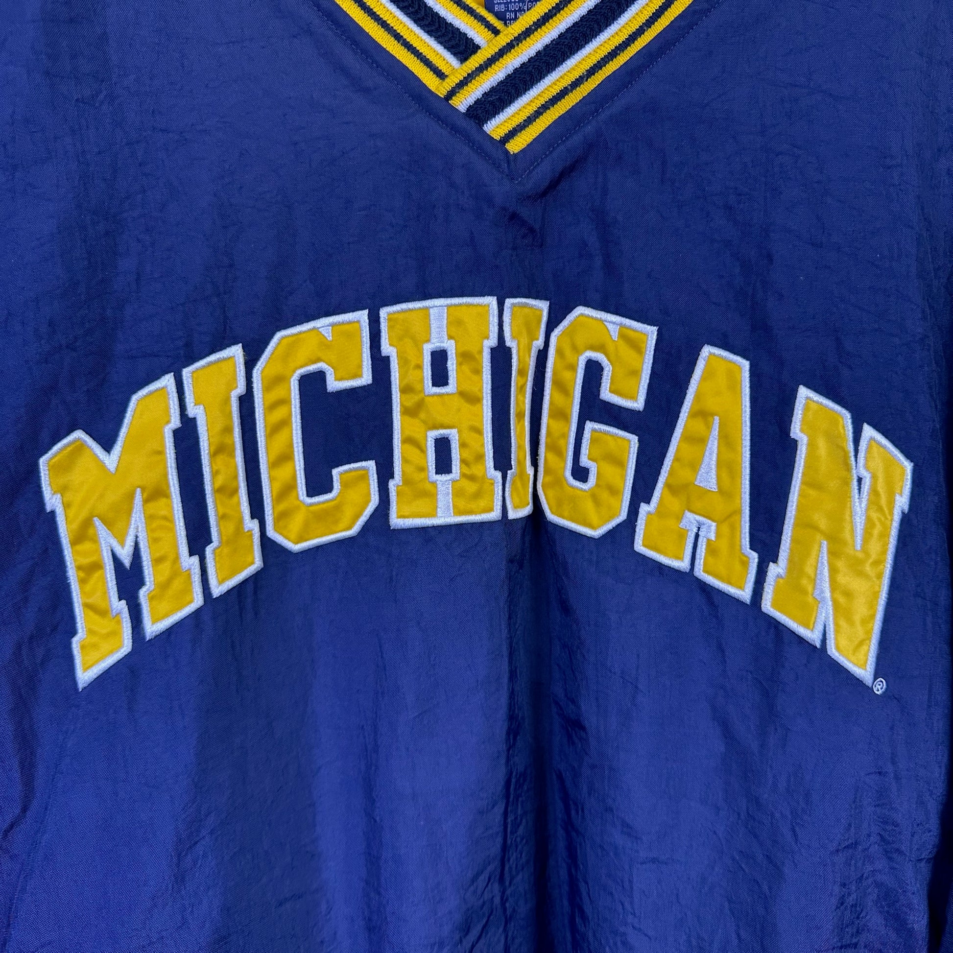 vintage michigan windbreaker