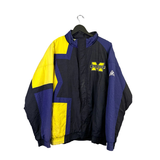 vintage michigan puffer jacket
