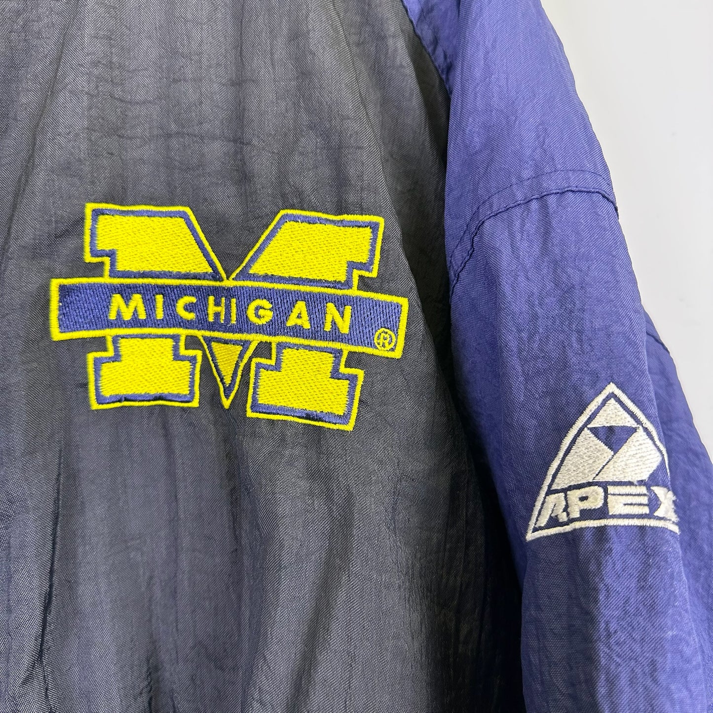 vintage michigan puffer jacket