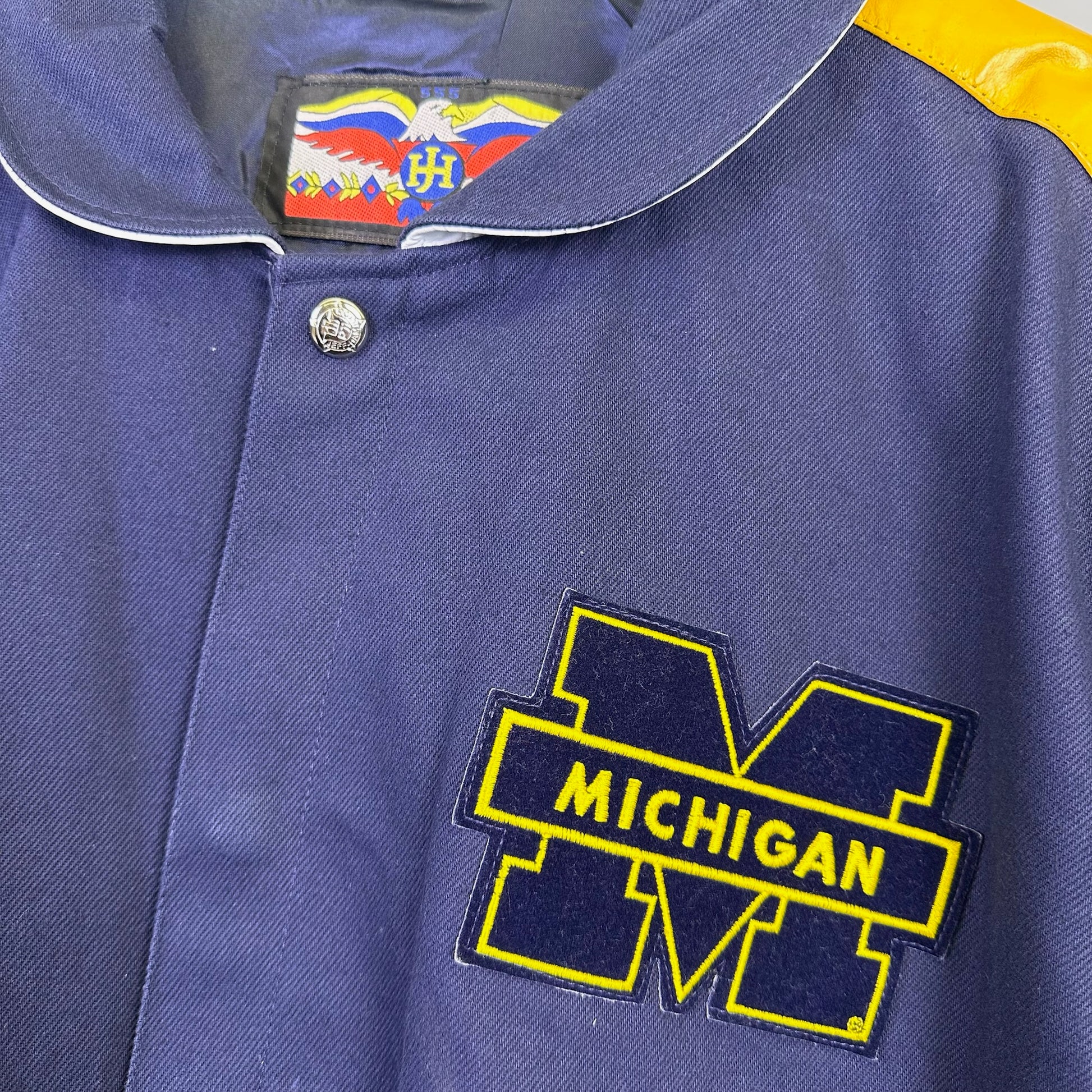 vintage michigan bomber jacket