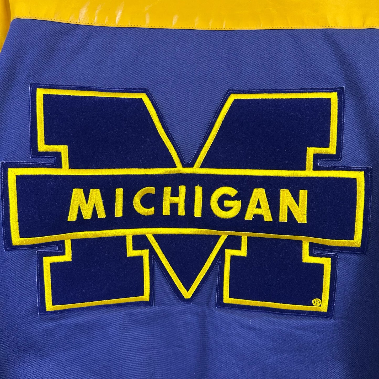 vintage michigan bomber jacket