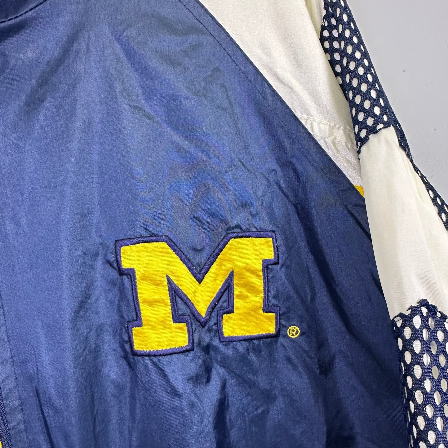 vintage michigan windbreaker