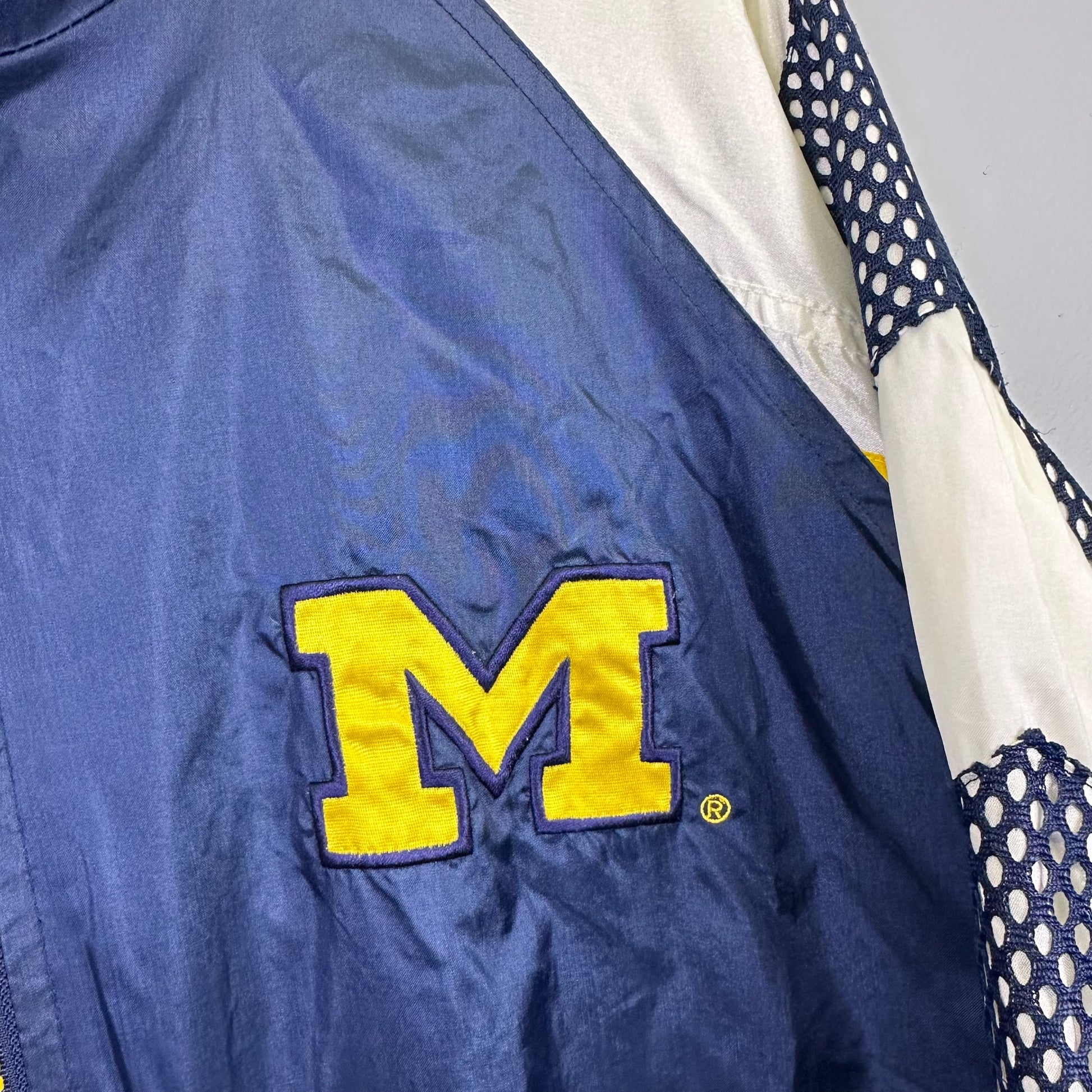 vintage michigan windbreaker