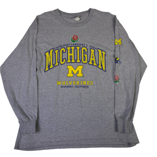 vintage michigan 2004 rose bowl longsleeve shirt