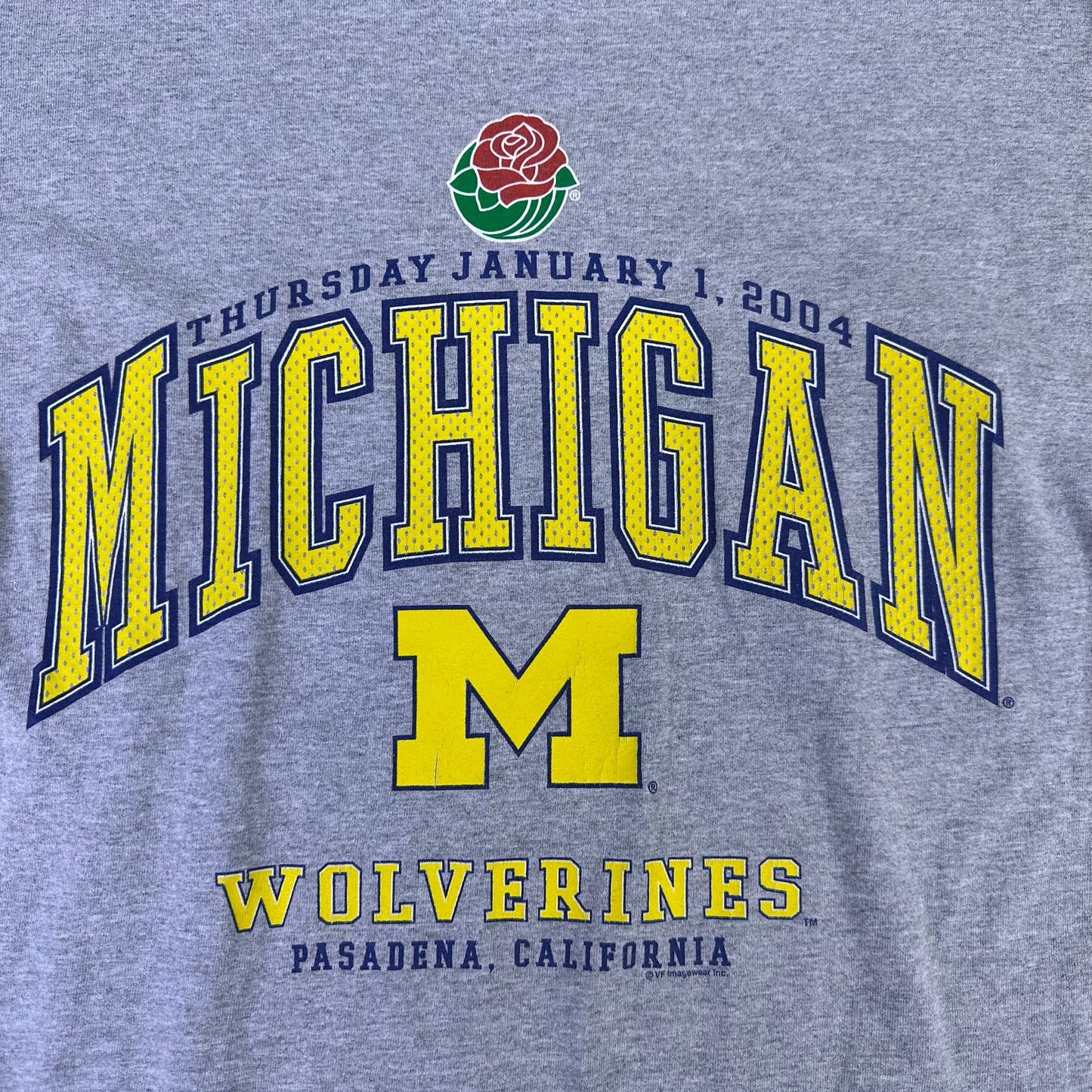 vintage michigan 2004 rose bowl longsleeve shirt
