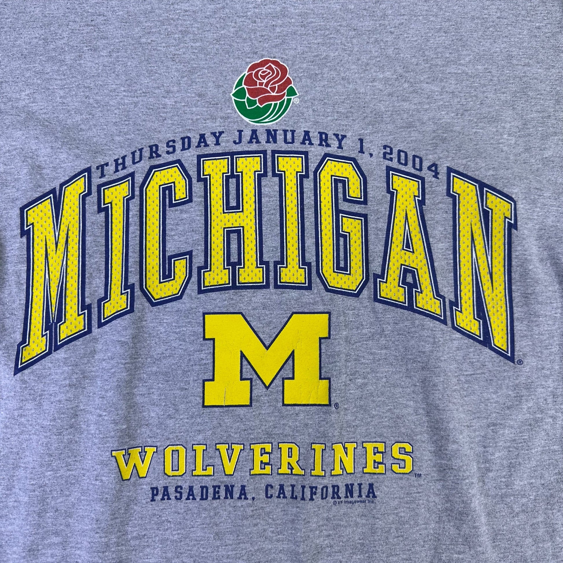 vintage michigan 2004 rose bowl longsleeve shirt