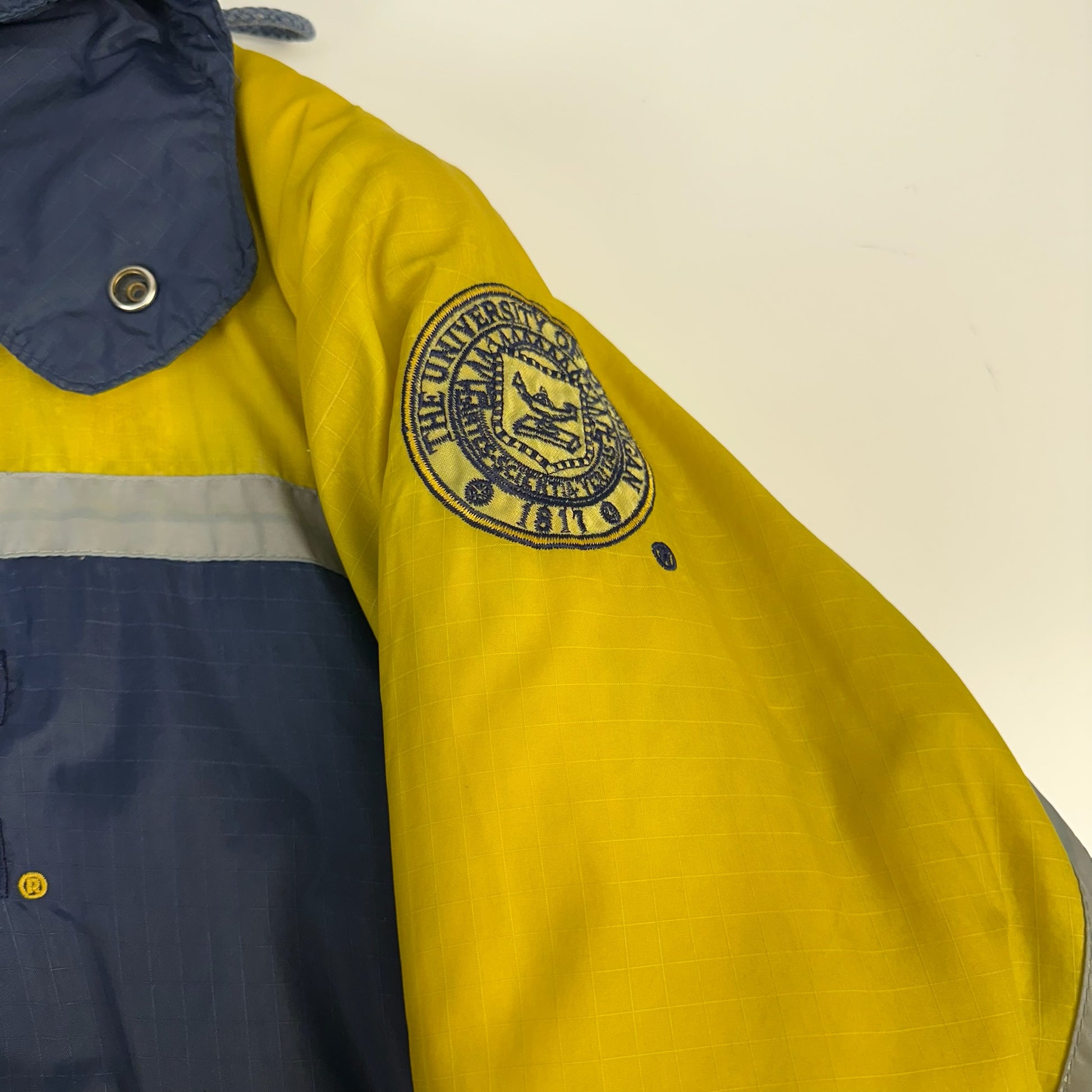 vintage michigan puffer jacket