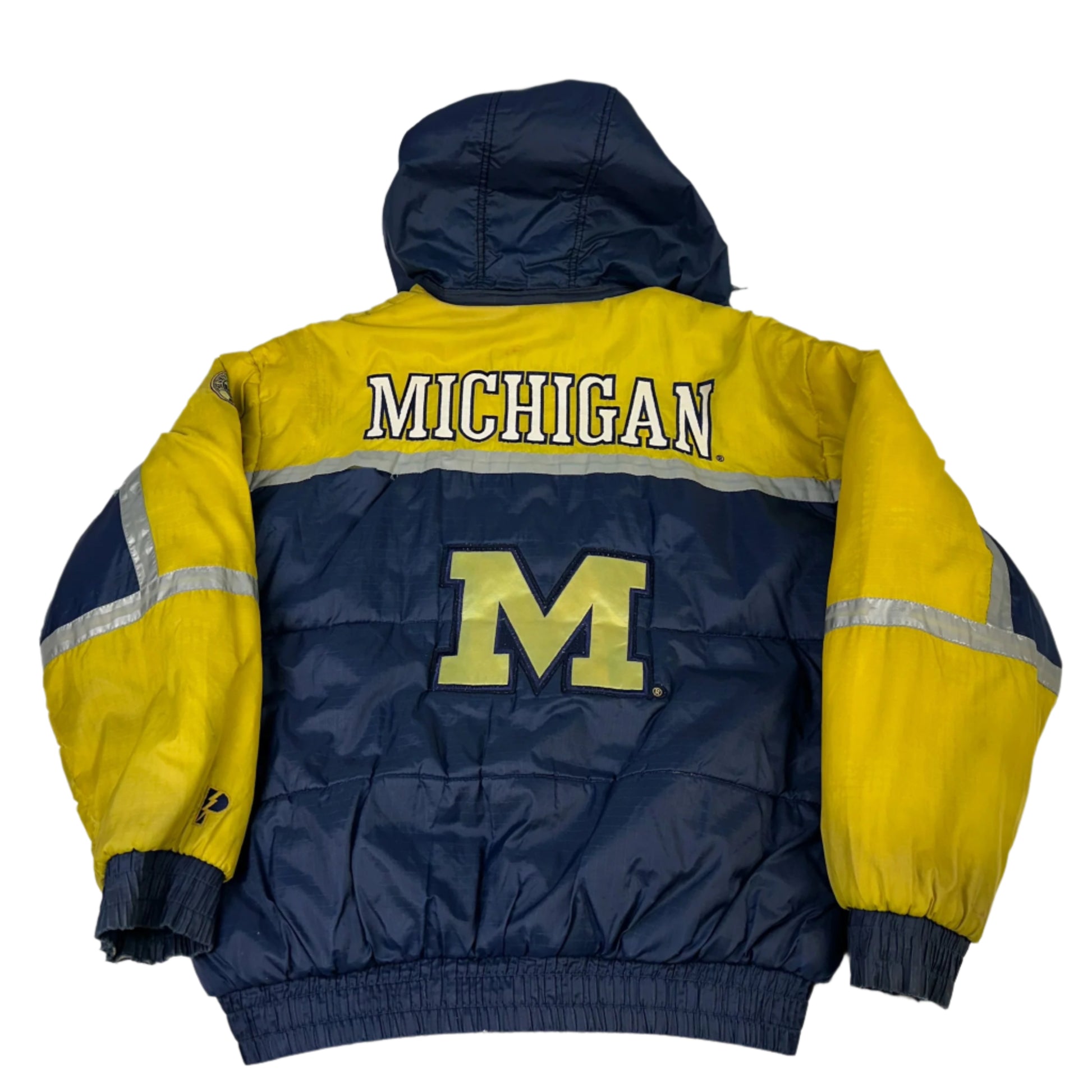 vintage michigan puffer jacket