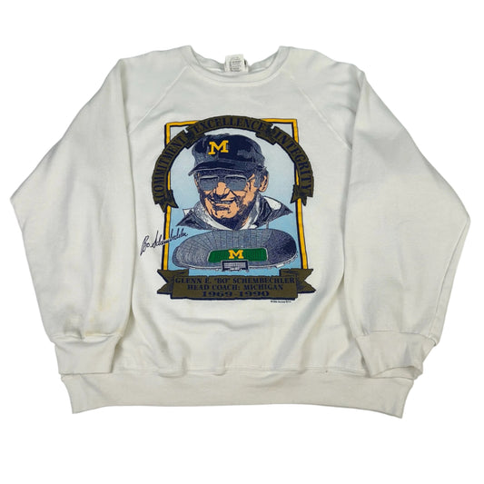 vintage michigan bo schembechler sweatshirt