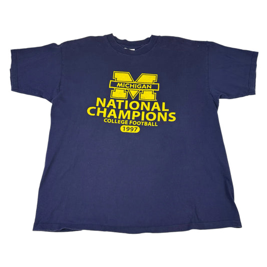 vintage michigan 1997 national champions t-shirt