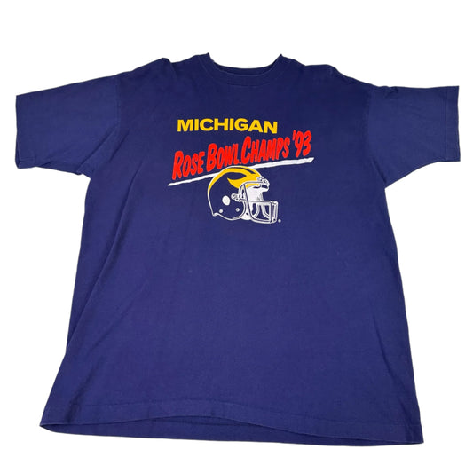 vintage michigan 1993 rose bowl shirt